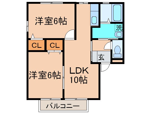 ベェルヴェルの物件間取画像