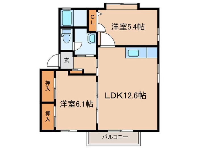 ディアス茜Ｂの物件間取画像