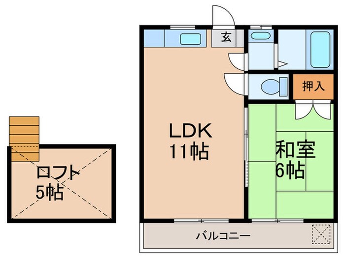 シティベールアマノ御笠川の物件間取画像