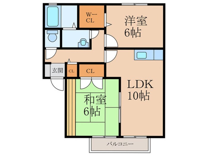 パストラルＹＵＧＡＷＡ　Ａ棟の物件間取画像
