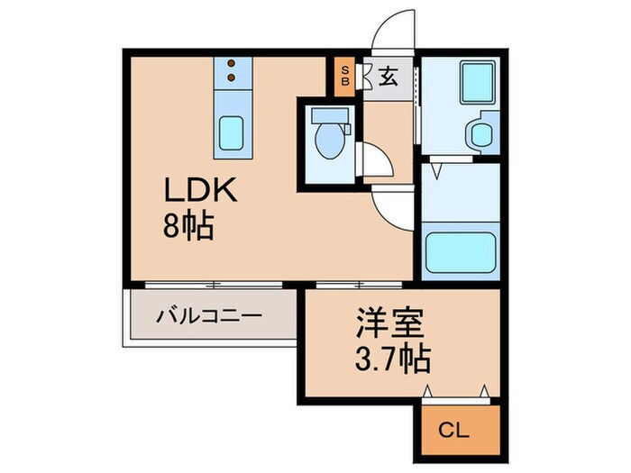 パティオ五十川Ⅰの物件間取画像