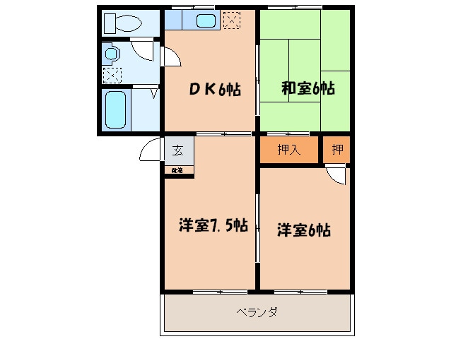 オーシャン藤光の物件間取画像