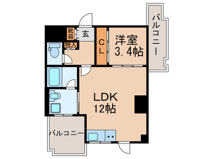 ザ　クロスメントの物件間取画像