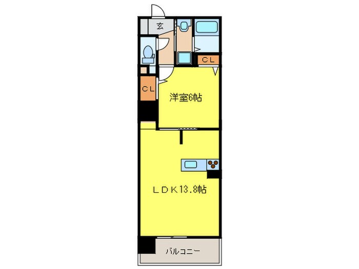 S-FORT警固タワーの物件間取画像