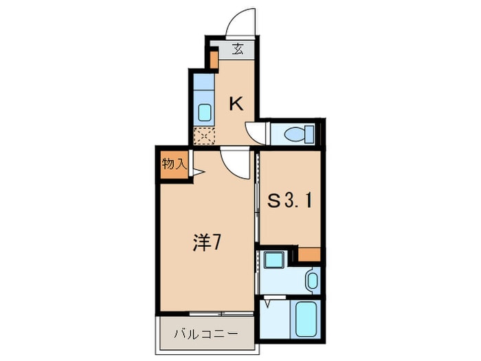 エクスクルーシブⅠの物件間取画像