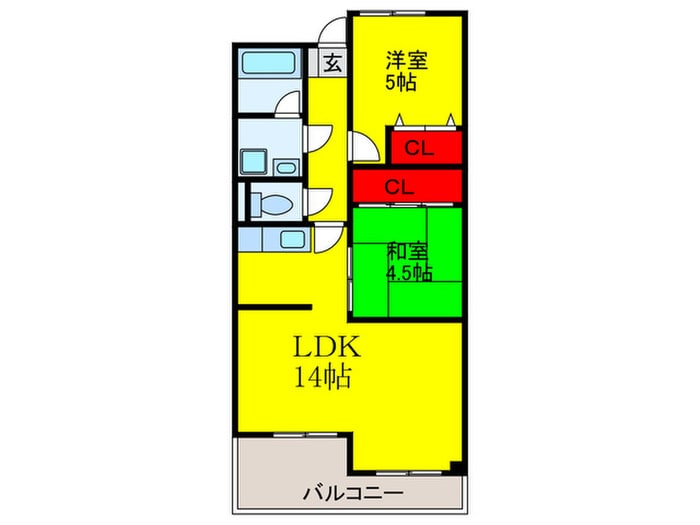 ユートピアマンションの物件間取画像