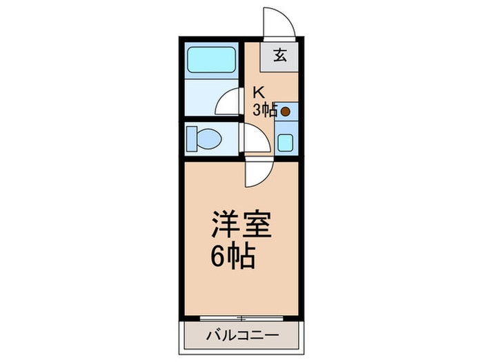 ビバリ－ハウス南福岡６（Ｂ）の物件間取画像