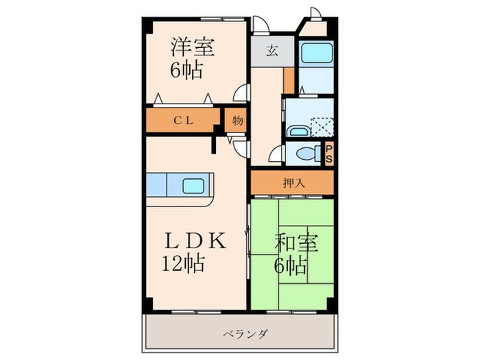 メゾンドプラム嵐山の物件間取画像