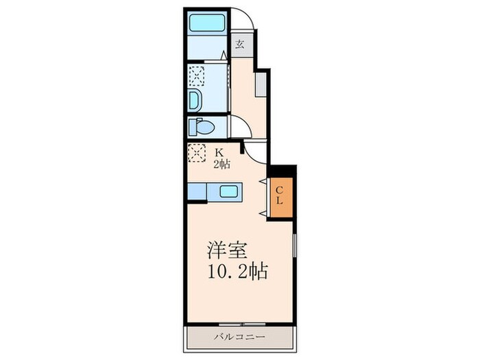 メゾンドグリ－ンⅥの物件間取画像