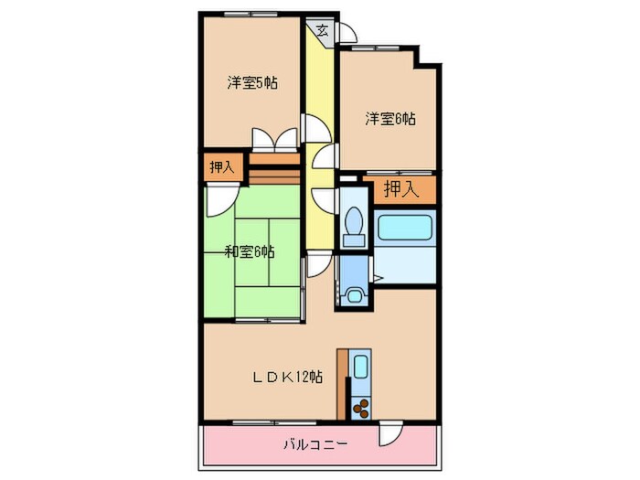 ファミーユ暖の物件間取画像