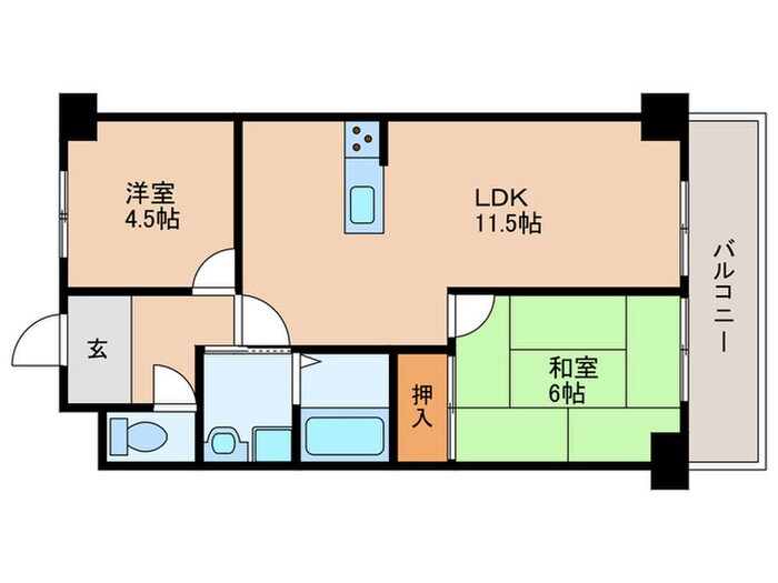 第４共立ビルの物件間取画像