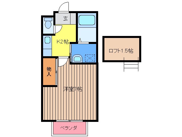 シャポ－２０００の物件間取画像