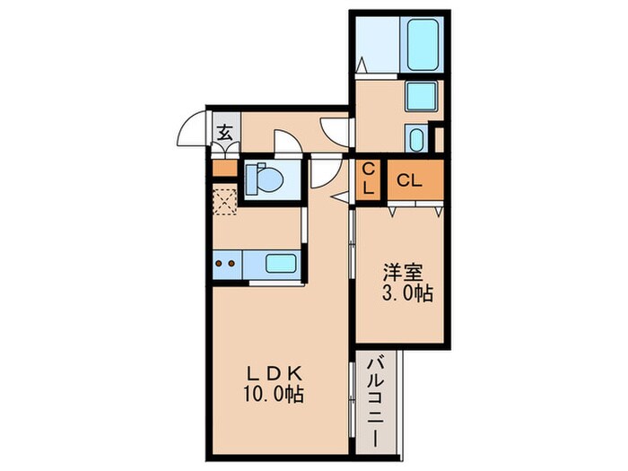 KH箱崎東の物件間取画像