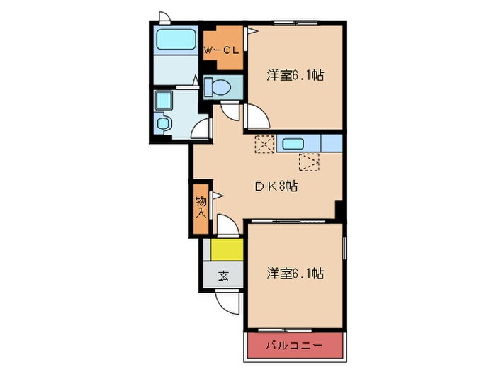 ｱﾄﾞﾊﾞﾝｽトＡの物件間取画像