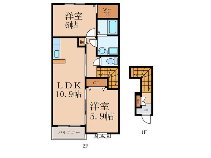 エテルノ・ピーヌⅡの物件間取画像