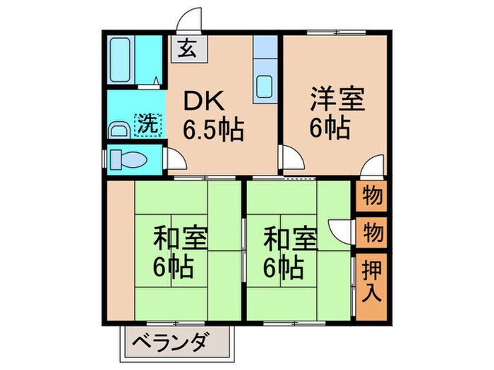 パレス星和の物件間取画像