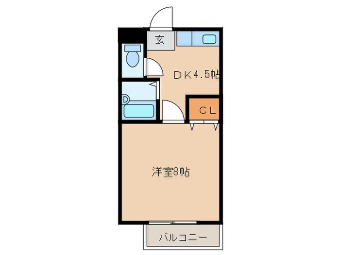 サンガーデン福間Ａ棟の物件間取画像