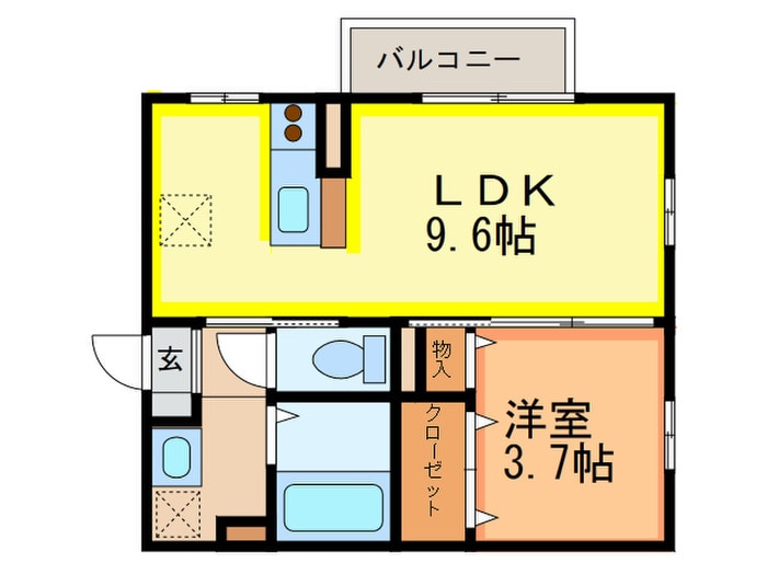 リーフコート星ヶ丘の物件間取画像