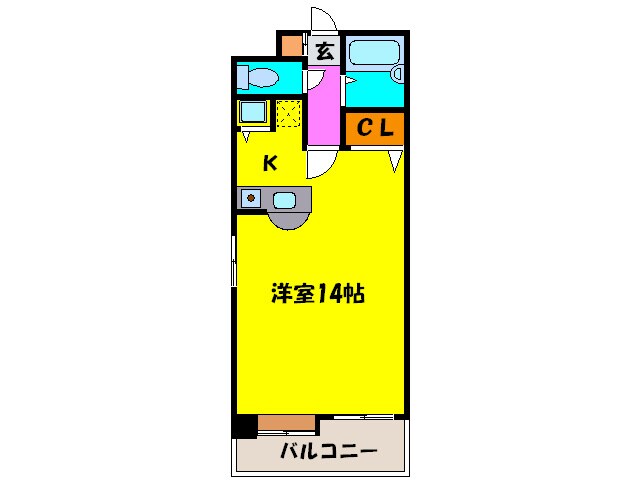 サンセーヌ大名の物件間取画像