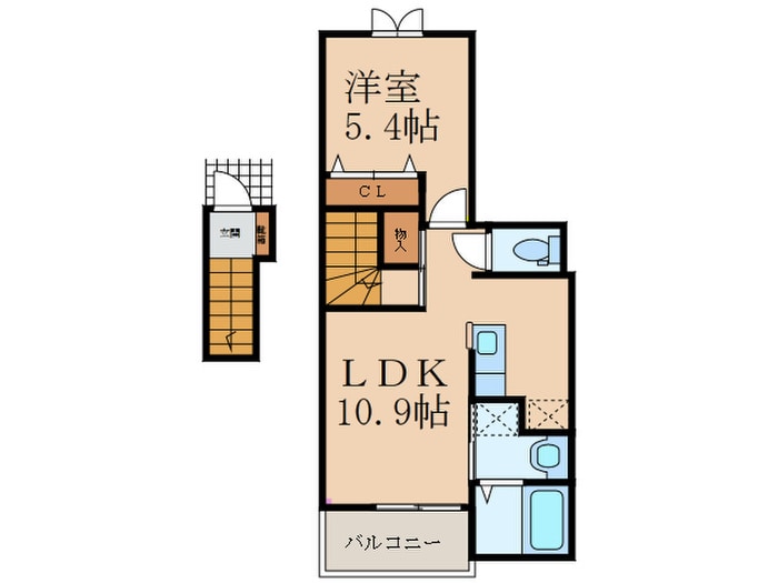 フェリスⅡの物件間取画像