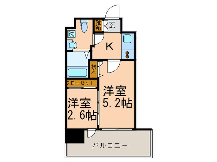 グランフォ－レ呉服町の物件間取画像