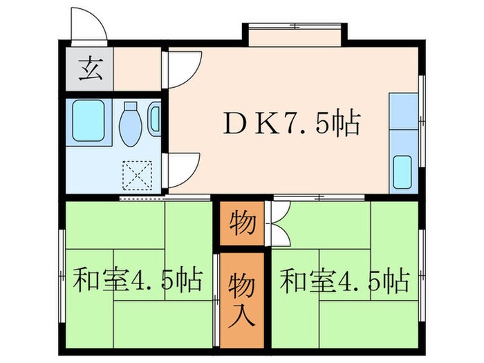 野村アパートの物件間取画像