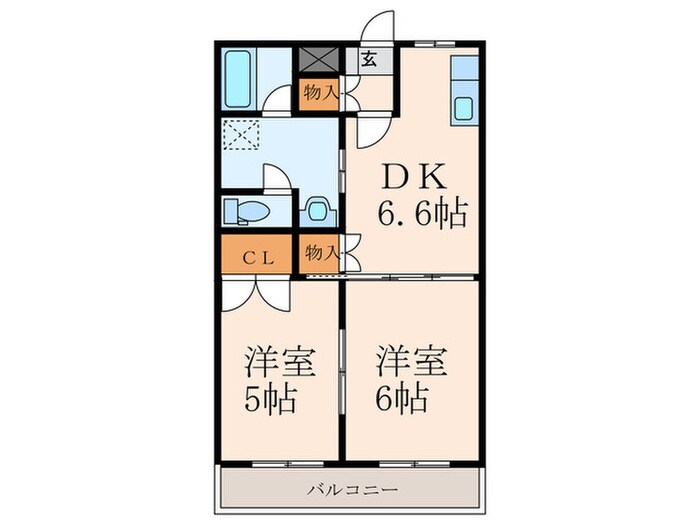 リバ－サイド塚田の物件間取画像