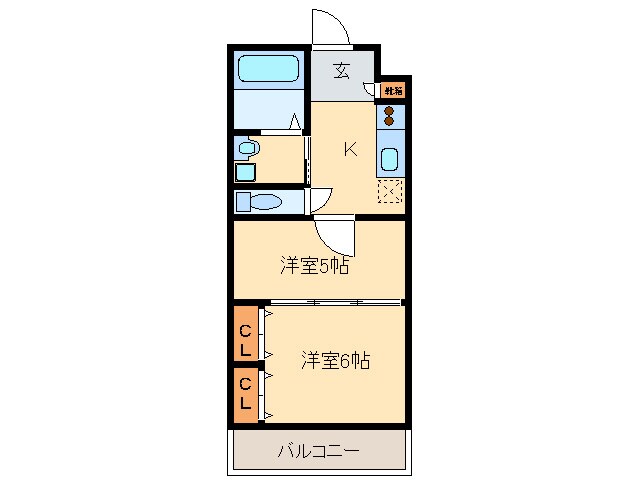 リファレンス箱崎の物件間取画像