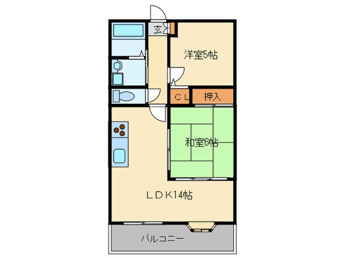 リファレンス箱崎の物件間取画像