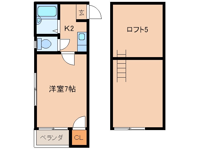 アスカハイツ井尻の物件間取画像