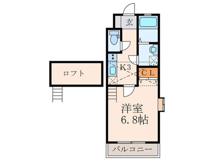 メゾン・アレックスワン城野の物件間取画像