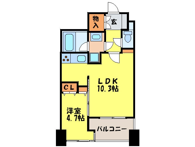 ラクレイス平尾ステ－ションの物件間取画像