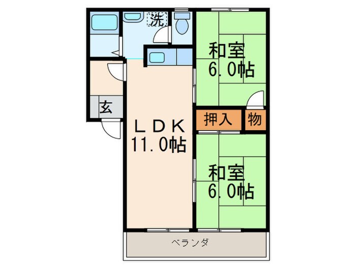 メゾン引野の物件間取画像