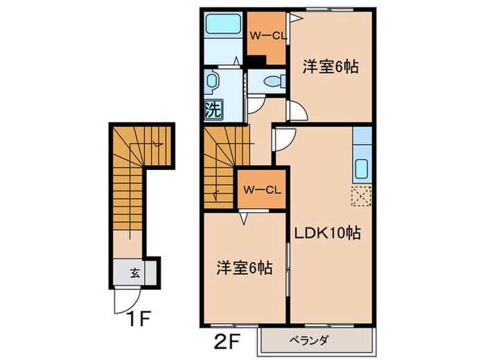 ベル・コリ－ヌⅢの物件間取画像