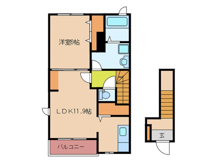 エスペランサ福間の物件間取画像