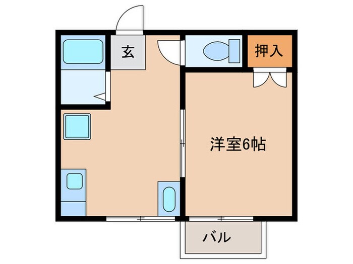 エミーハイツの物件間取画像