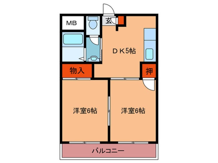 ベルファース天神南の物件間取画像