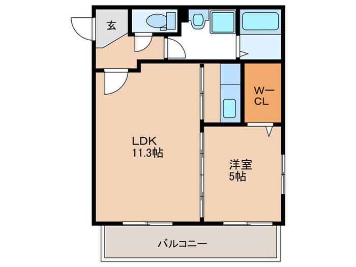 レスピーザⅢの物件間取画像