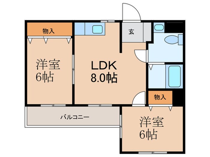 パ－クハイム２１の物件間取画像