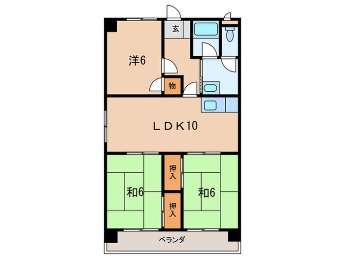 アルゴ西新町の物件間取画像