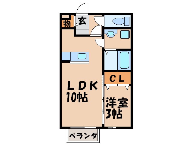 グロワ－ル東合川の物件間取画像