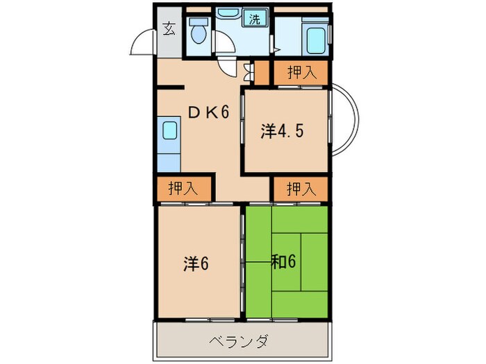 アテイン門司の物件間取画像