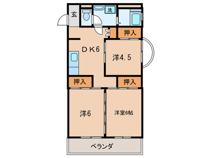 アテイン門司の物件間取画像