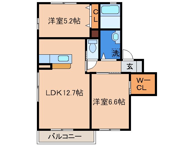 ファミ－ユの物件間取画像