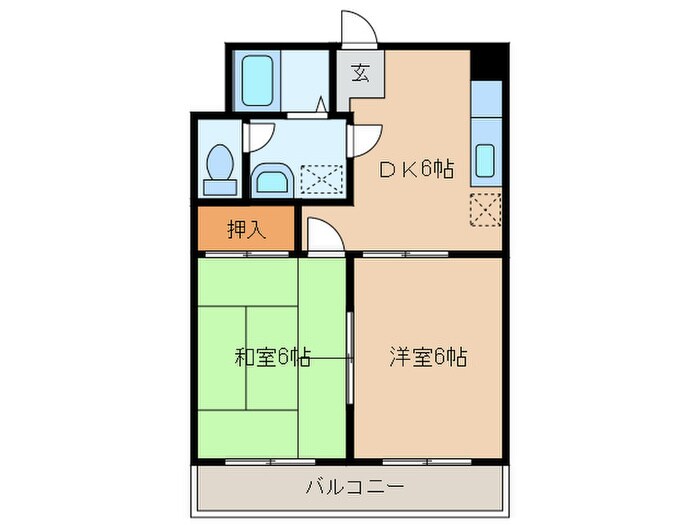 Ｊハイム周船寺の物件間取画像