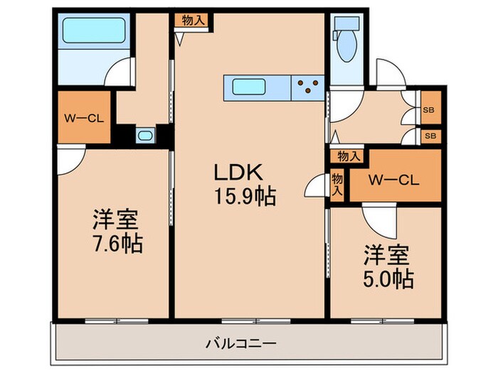 シャーメゾン春日の物件間取画像