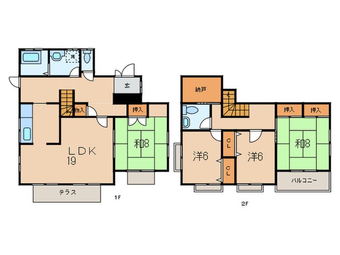 桜山手貸家の物件間取画像