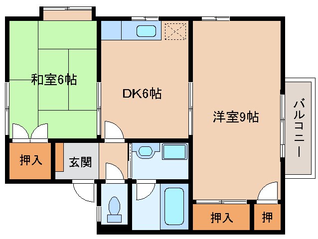 ｸﾞﾘ-ﾝﾊｲﾑ曽根の物件間取画像