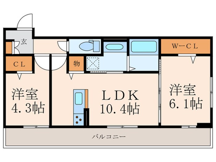 シトラスコートあさひヶ丘の物件間取画像