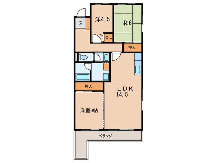 大英清見マンションの物件間取画像